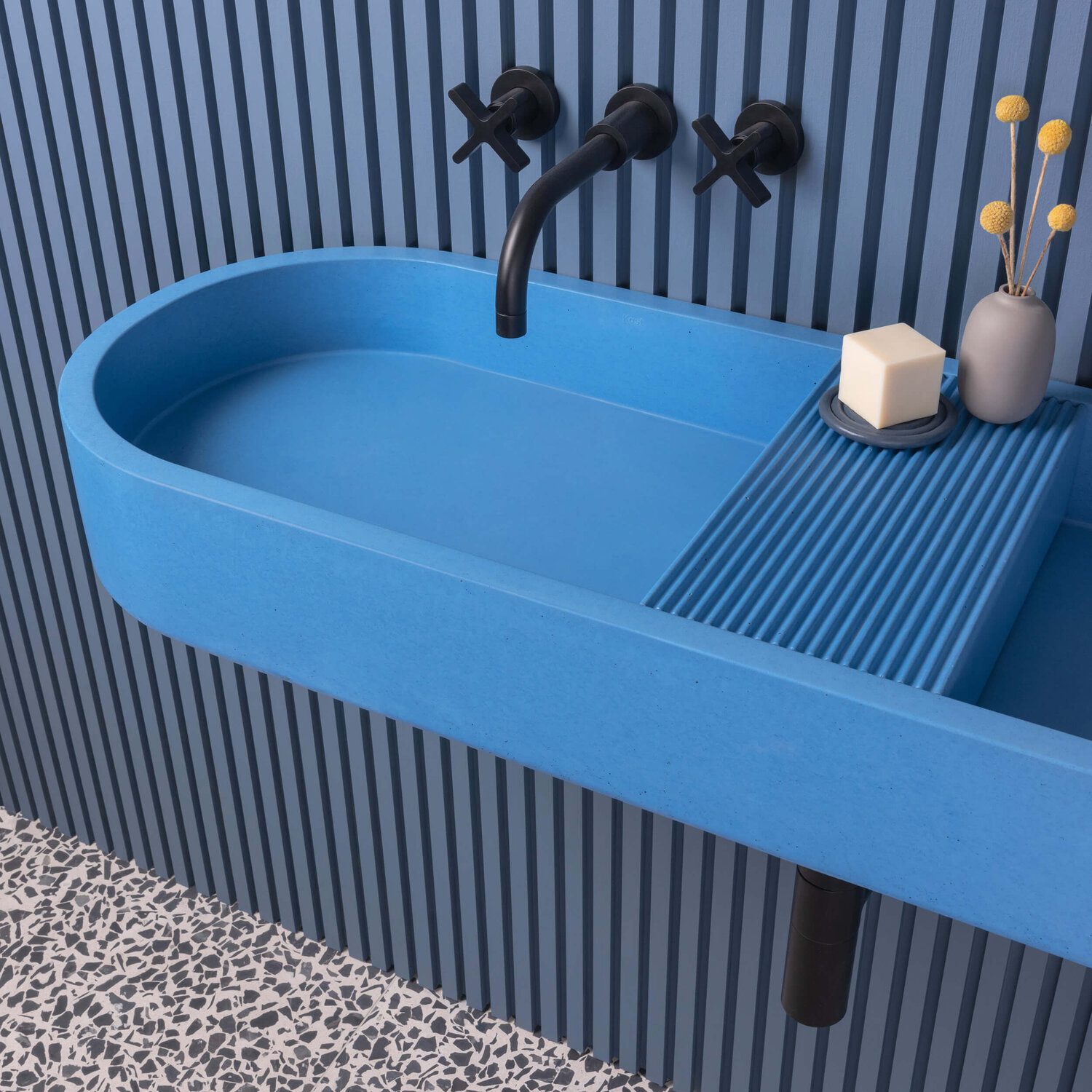 blue basin sink
